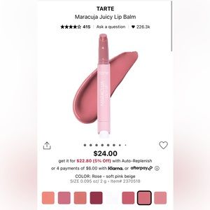 Tarte Maracuja Juicy Lip Balm